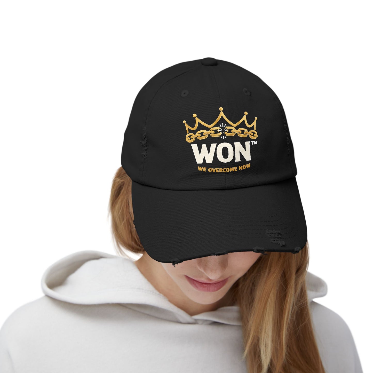 We Overcome Now ™' 'WON' Crown Distressed Cap | — Ungovernable WON ™