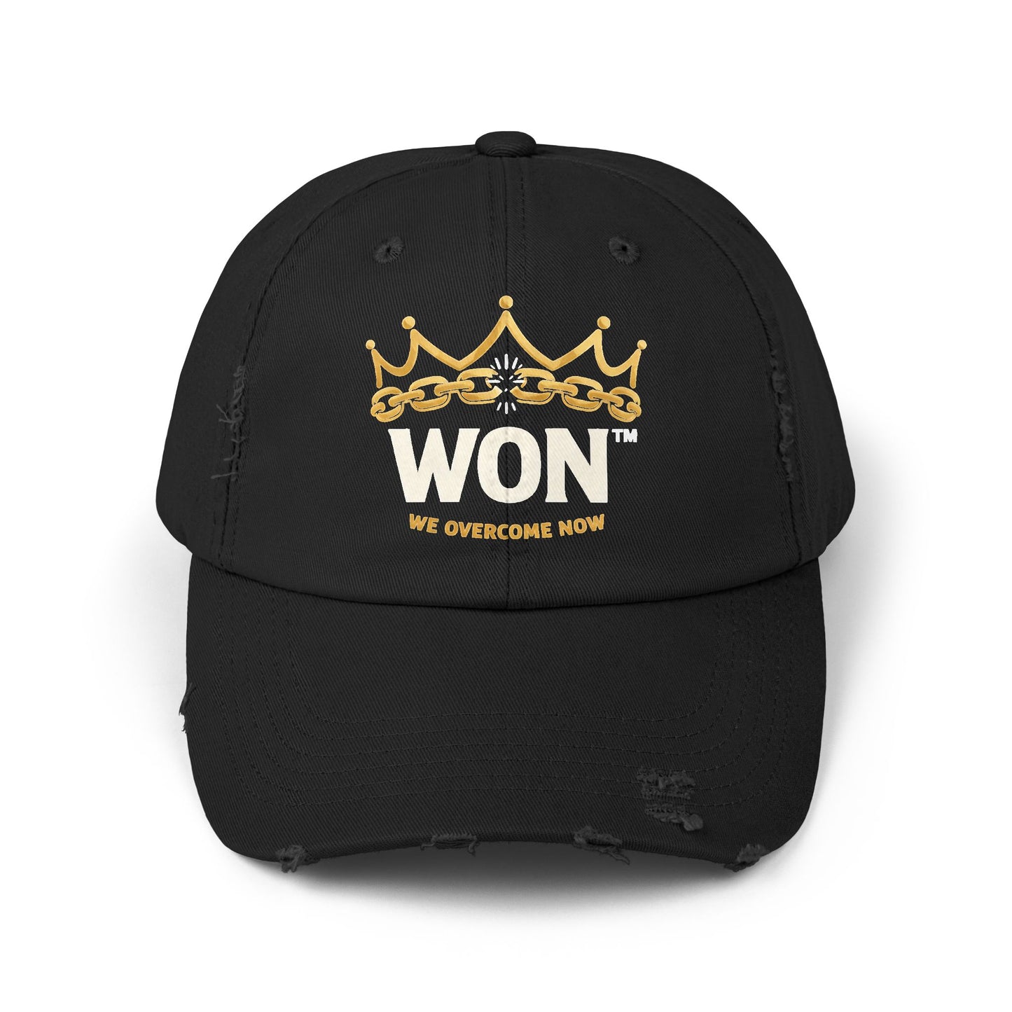 We Overcome Now ™' 'WON' Crown Distressed Cap | — Ungovernable WON ™