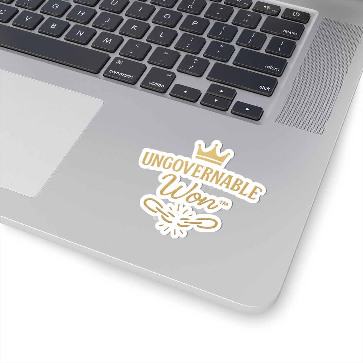 UNGOVERNABLE Won™ Logo Kiss-Cut Sticker – Gold Edition