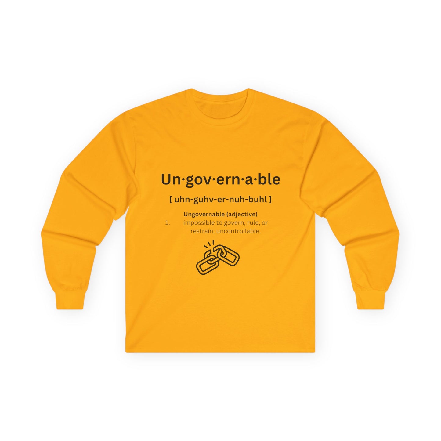 UNGOVERNABLE Long Sleeve Tee (Definition Drop)
