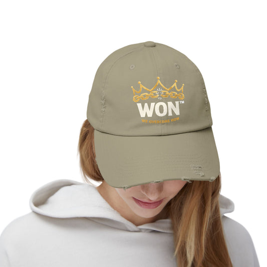 We Overcome Now ™' 'WON' Crown Distressed Cap | — Ungovernable WON ™