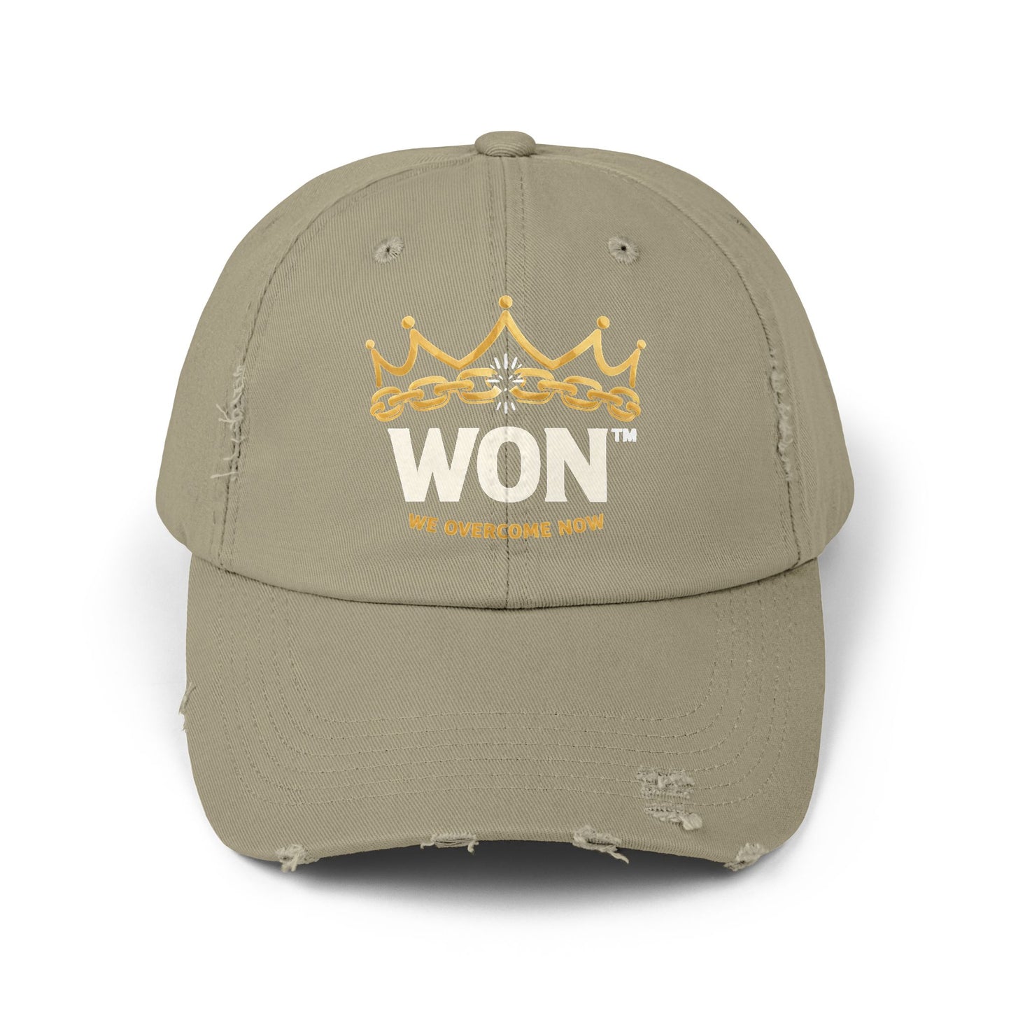 We Overcome Now ™' 'WON' Crown Distressed Cap | — Ungovernable WON ™