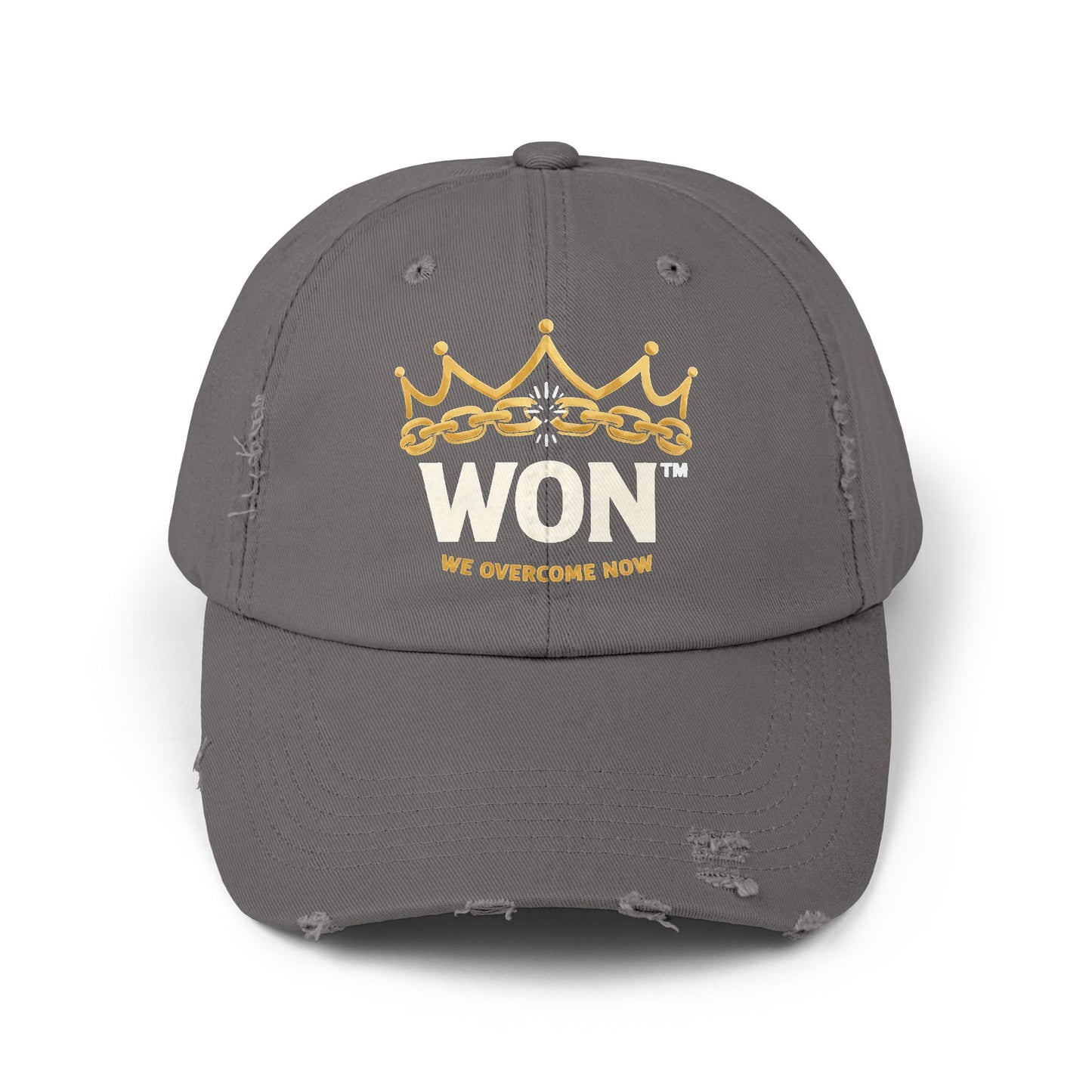 We Overcome Now ™' 'WON' Crown Distressed Cap | — Ungovernable WON ™