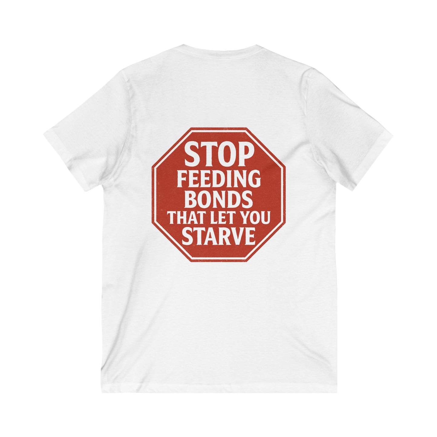 Unisex Jersey Short Sleeve V-Neck Tee