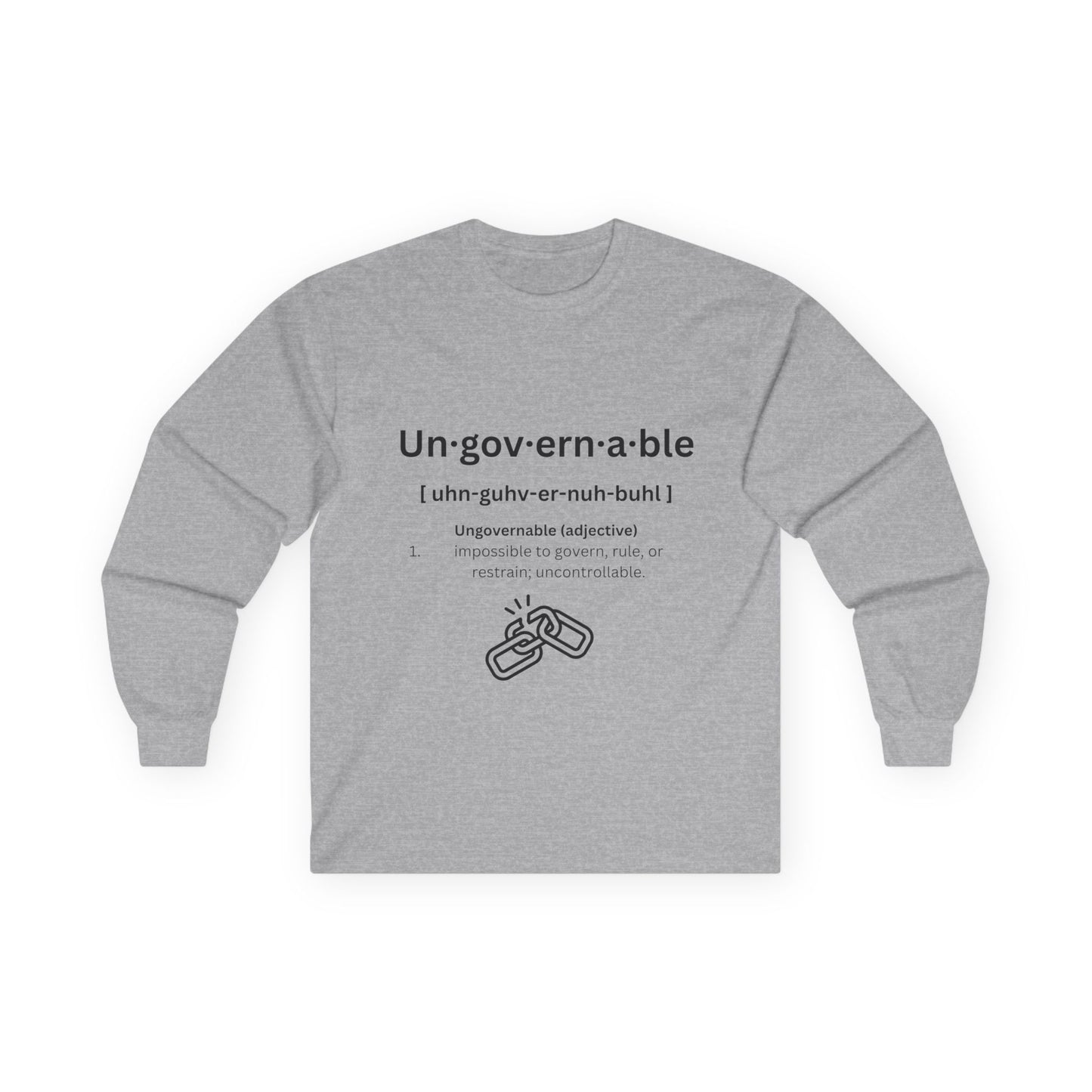 UNGOVERNABLE Long Sleeve Tee (Definition Drop)