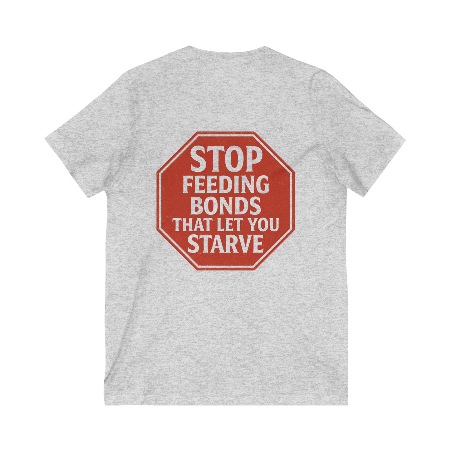 Unisex Jersey Short Sleeve V-Neck Tee