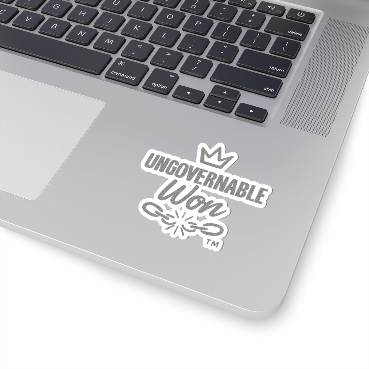 UNGOVERNABLE Won™ Logo Kiss-Cut Stickers – Silver Edition
