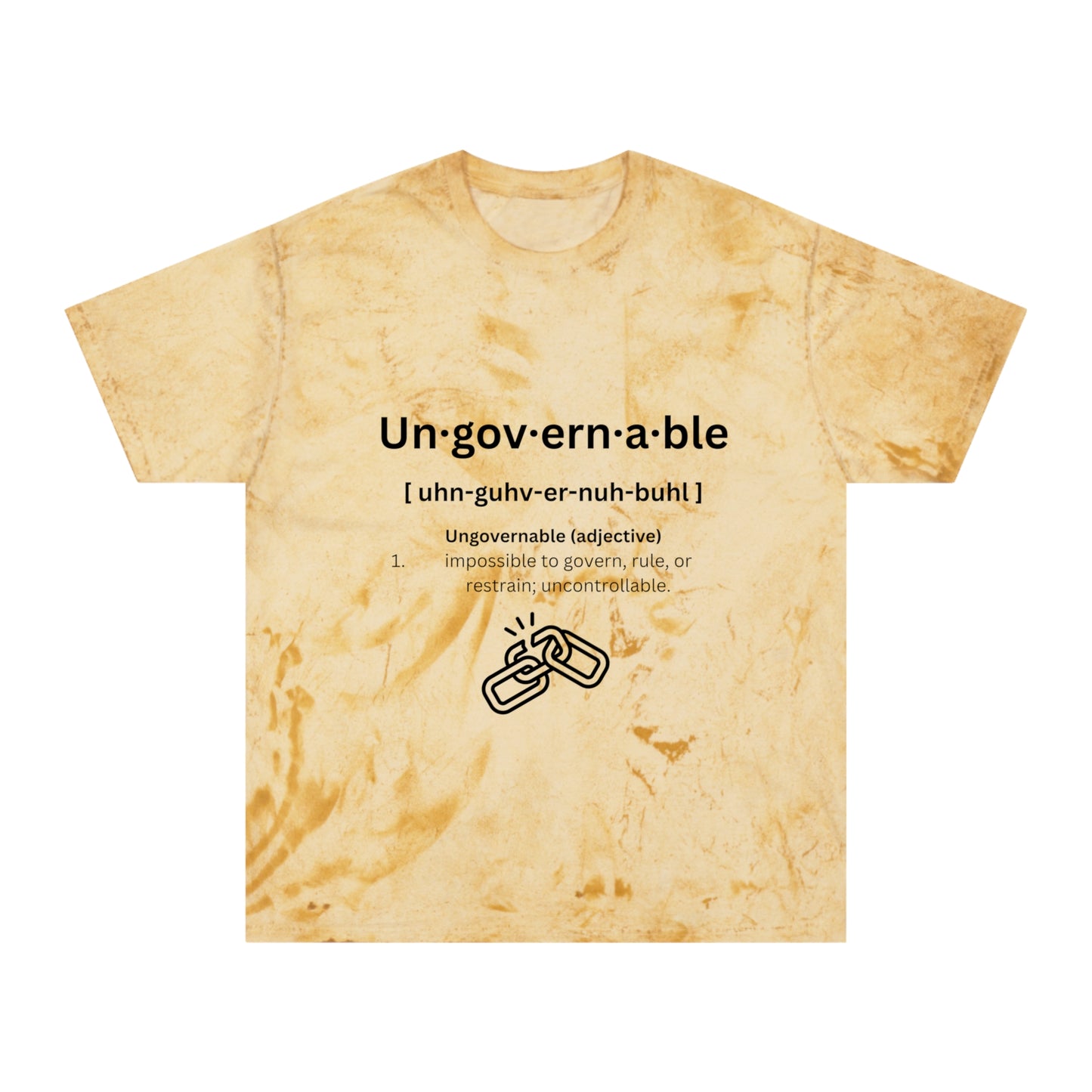 UNGOVERNABLE WON™ Short Sleeve Tee (Definition Drop) Color Blast