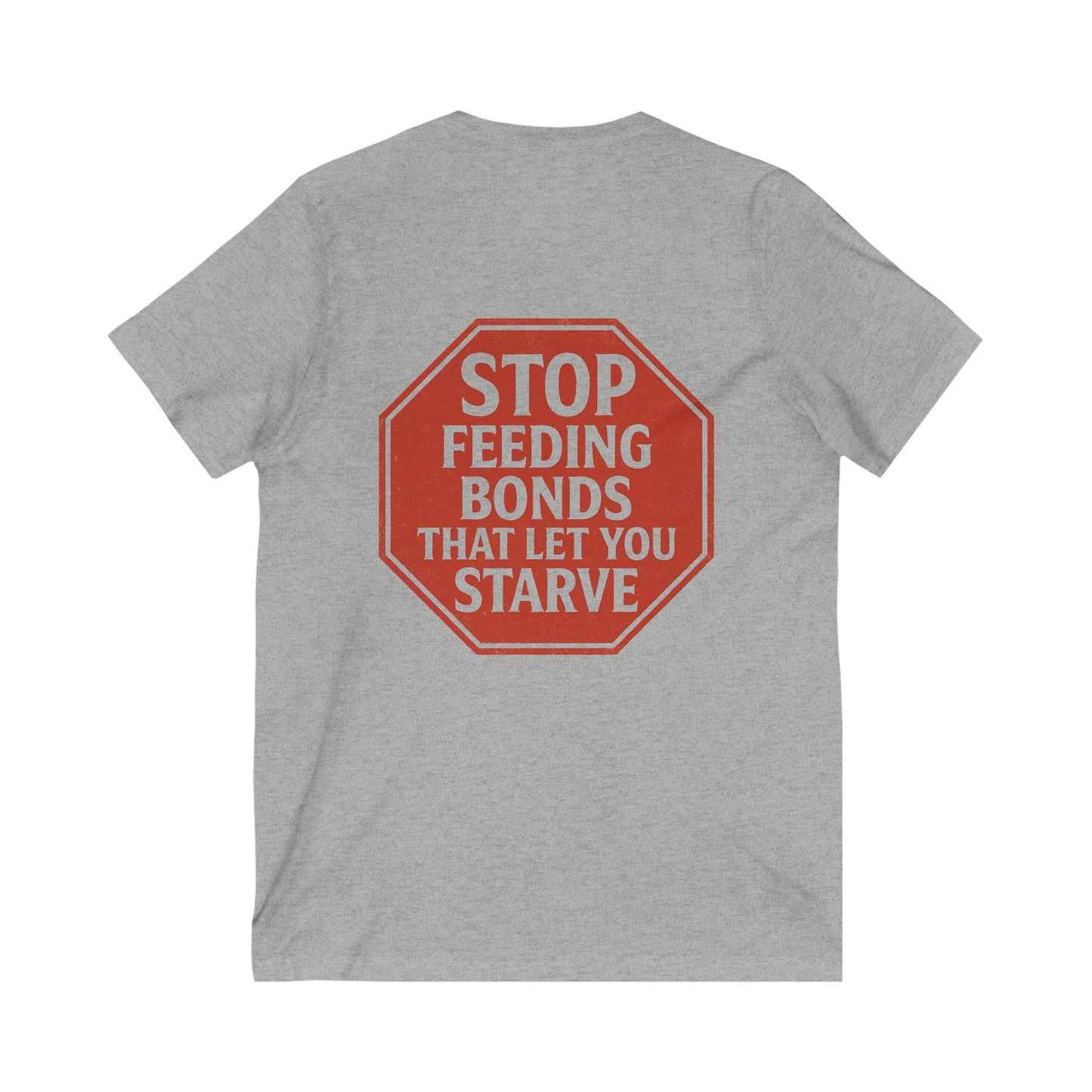Unisex Jersey Short Sleeve V-Neck Tee